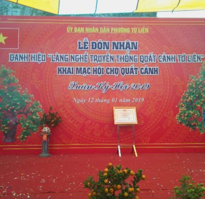 Lễ đón nhận danh hiệu làng nghề Quất cảnh nghệ thuật Phường Tứ Liên